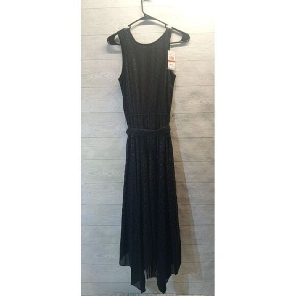 Michael Kors cheetah‎ print black on black Dress SZ XS NWT